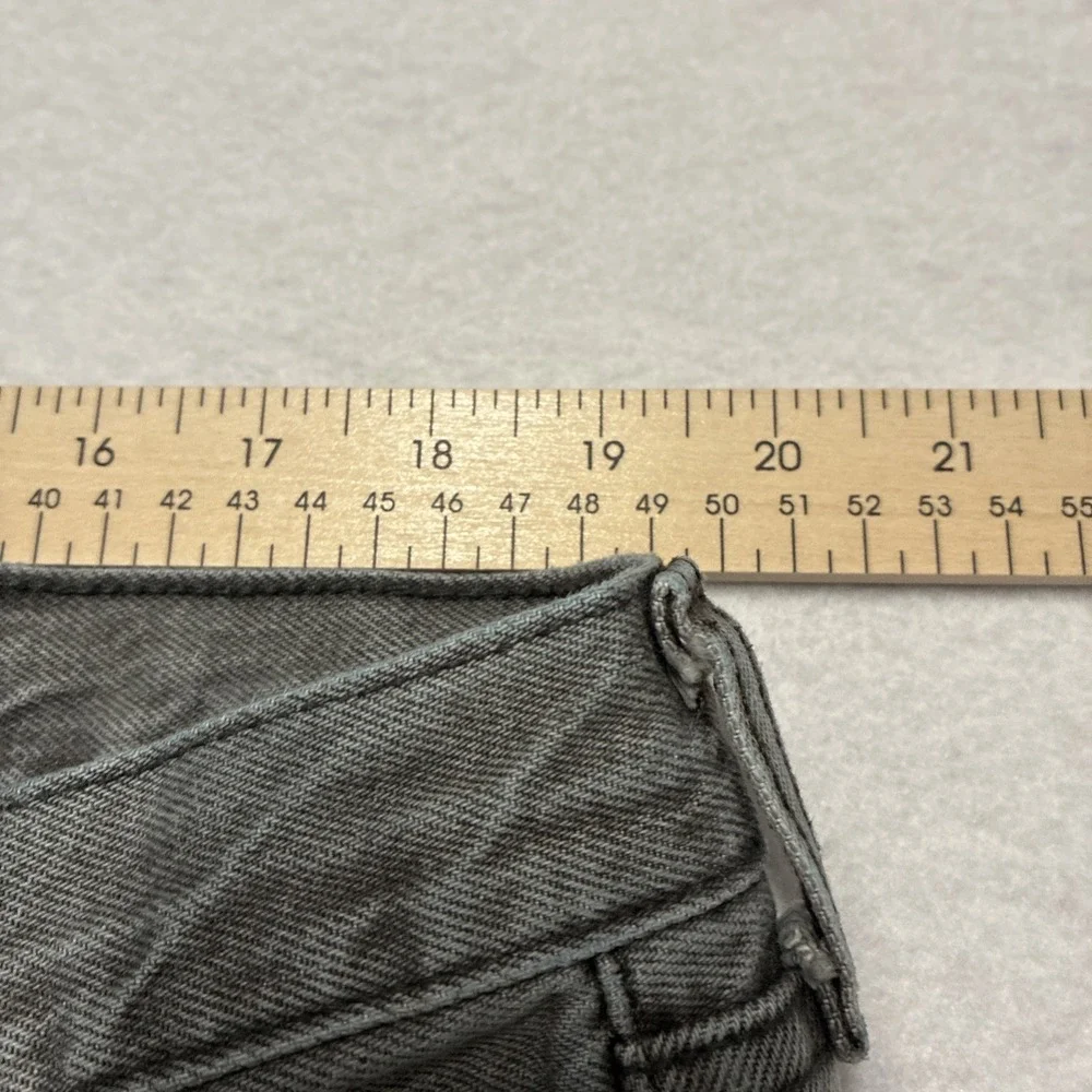 Levi's 501 Jeans Gray Mens‎ 40x 32 Straight Fit Red Tab Denim Button Fly